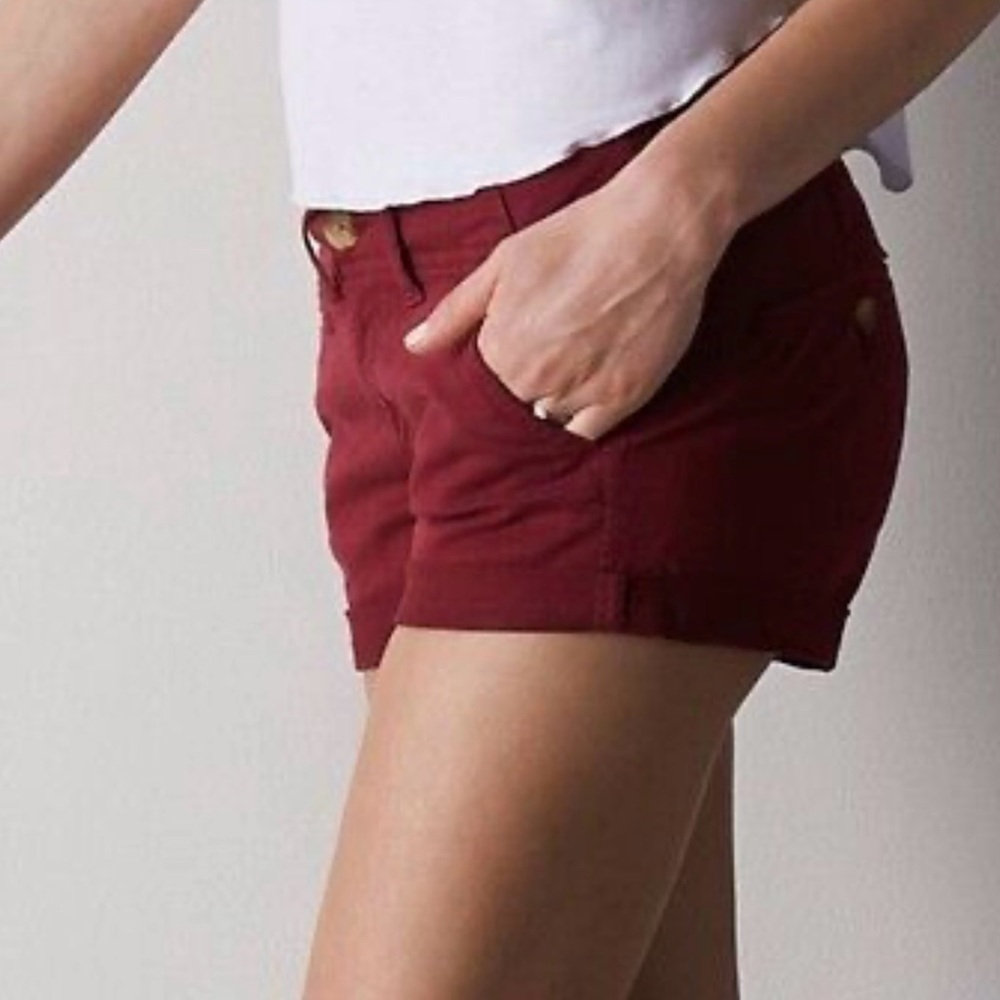 Aeropostale Red Bermuda Shorts Casual Cotton